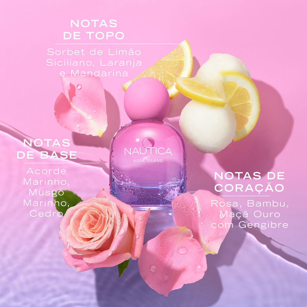 Perfume Nautica Her Rose Island Feminino Eau de Parfum 50ml