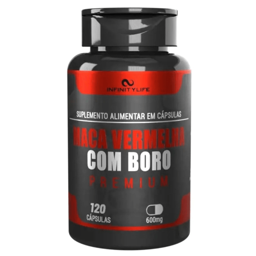 Maca Vermelha Com Boro Premium Infinity 120 Cápsulas