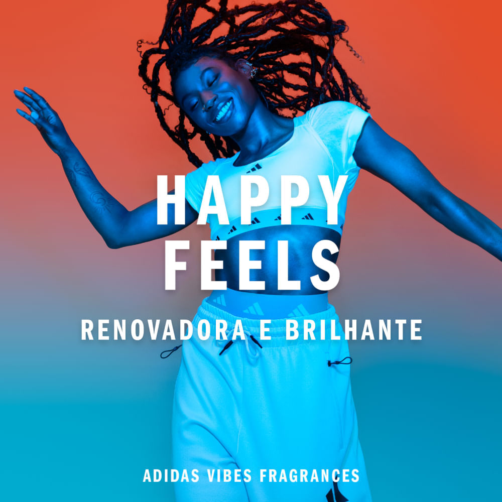 Perfume Unissex Vibes Happy Feels Eau de Parfum Adidas 50ml