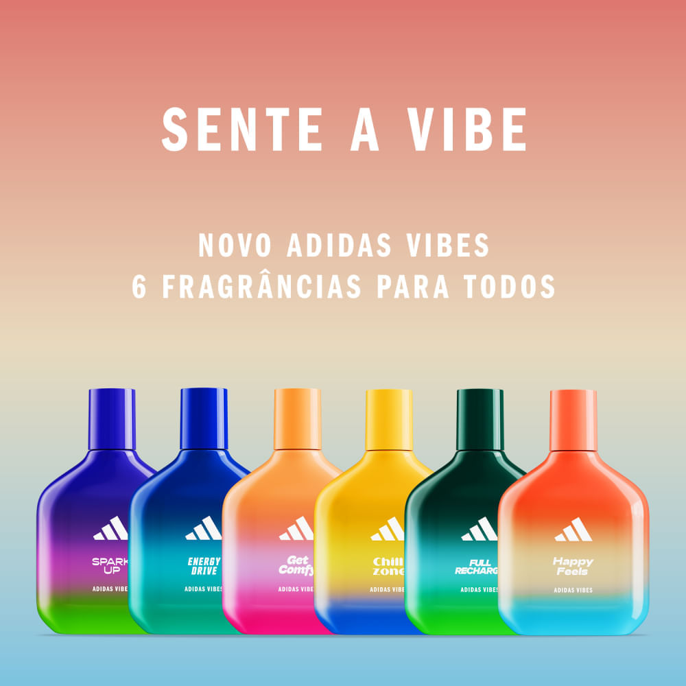 Perfume Unissex Vibes Happy Feels Eau de Parfum Adidas 50ml