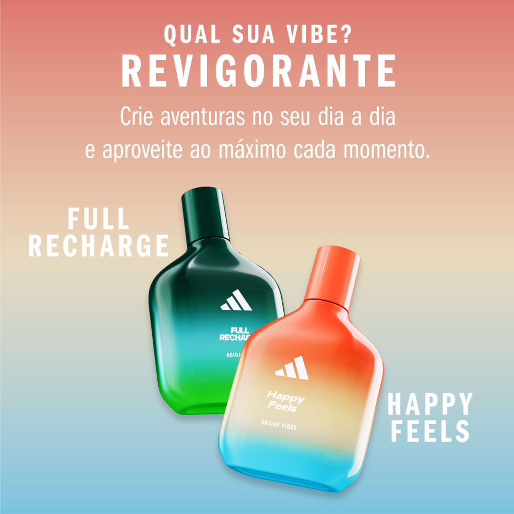 Perfume Unissex Vibes Happy Feels Eau de Parfum Adidas 50ml