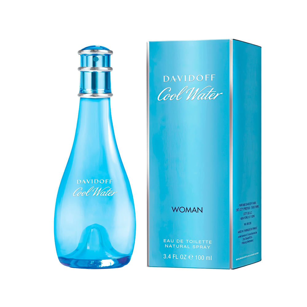 Perfume Davidoff Cool Water For Woman Feminino Eau de Toilette 100ml