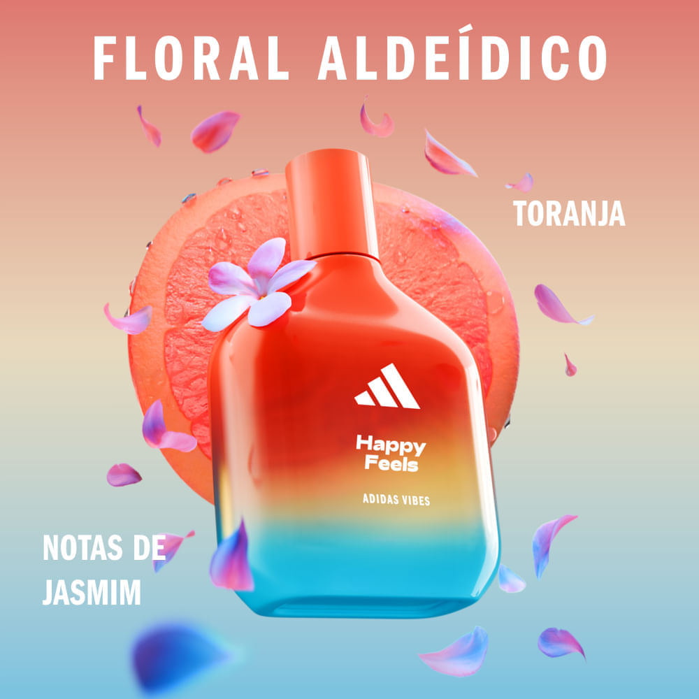 Perfume Adidas Vibes Happy Feels Unissex Eau de Parfum 30 ml