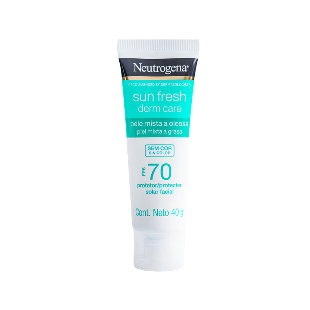 Kit Neutrogena Sun Fresh® Derm Care Protetor Solar Facial para Pele Oleosa FPS 70 40g  2 Unidades
