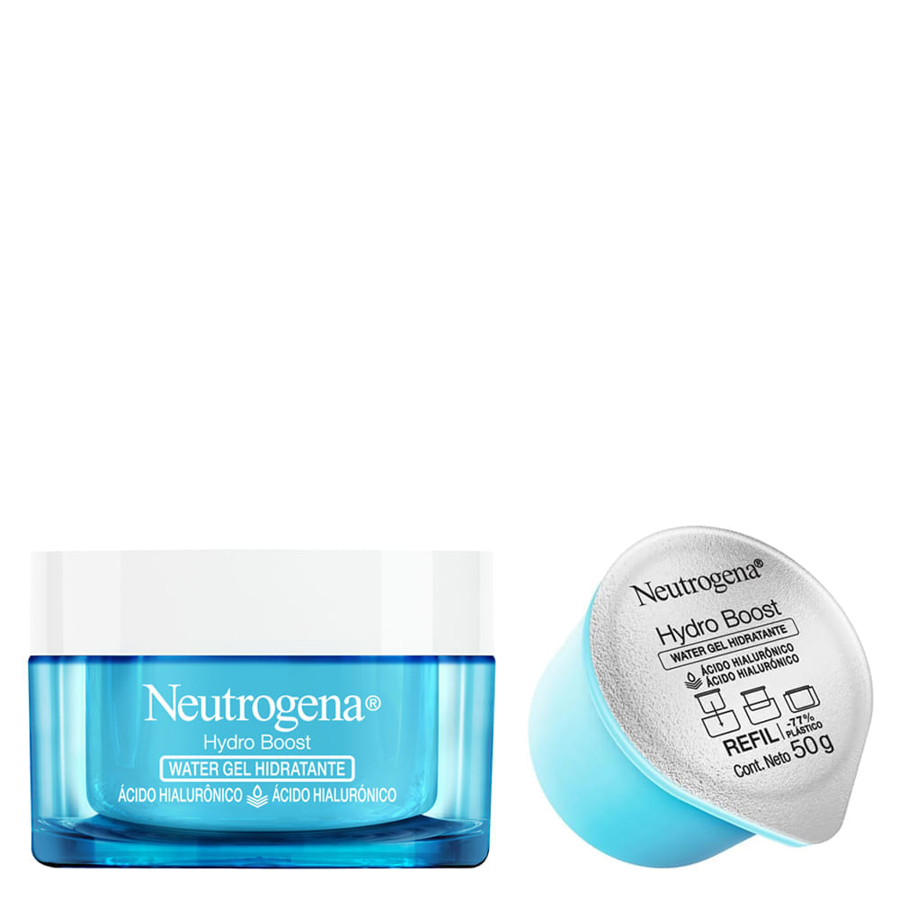 Kit Neutrogena Hydro Boost Hidratante Facial 50g + Refil 50g
