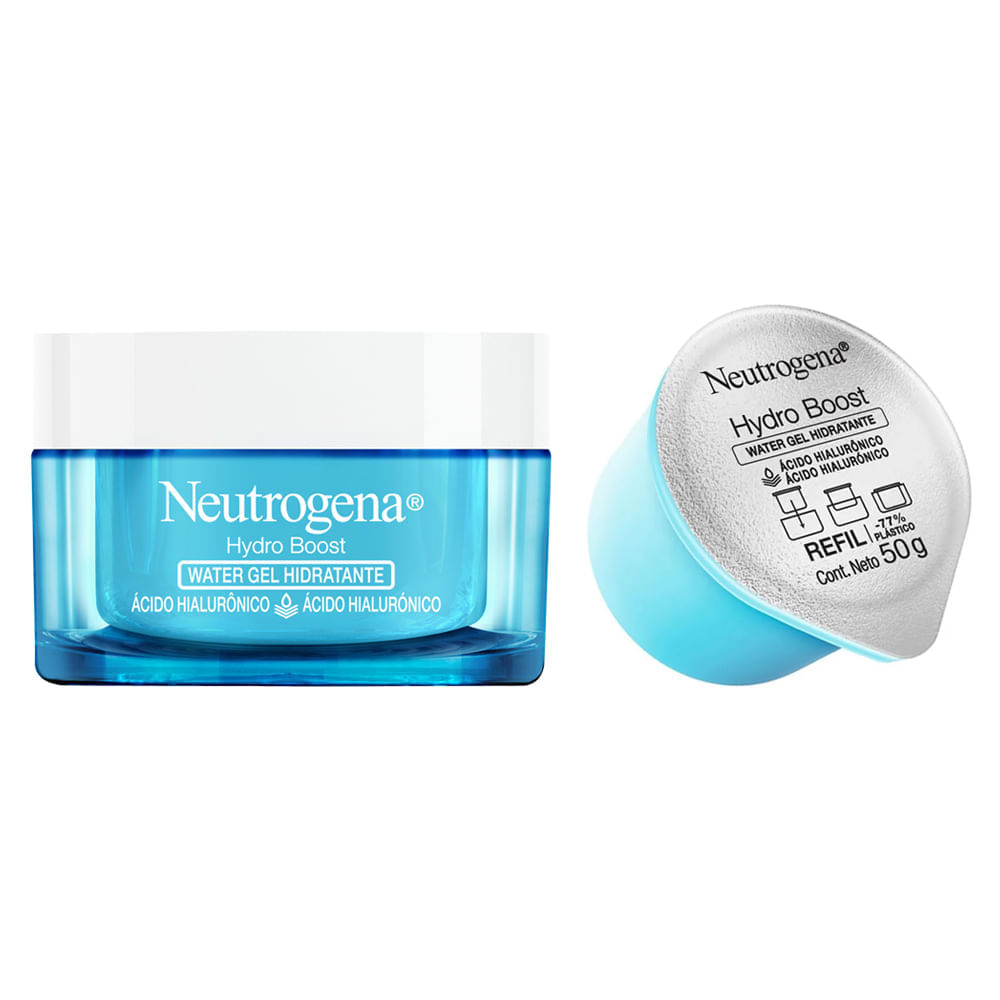 Kit Neutrogena Hydro Boost Hidratante Facial 50g + Refil 50g