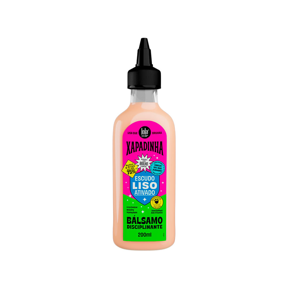 Kit Lola From Rio Xapadinha Escudo Liso Ativado Shampoo 250 ml + Máscara 100 g + Leave-In 200 ml + Óleo 50 ml