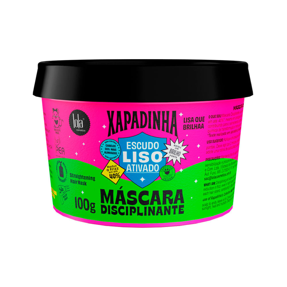 Kit Lola From Rio Xapadinha Escudo Liso Ativado Shampoo 250 ml + Máscara 100 g + Leave-In 200 ml