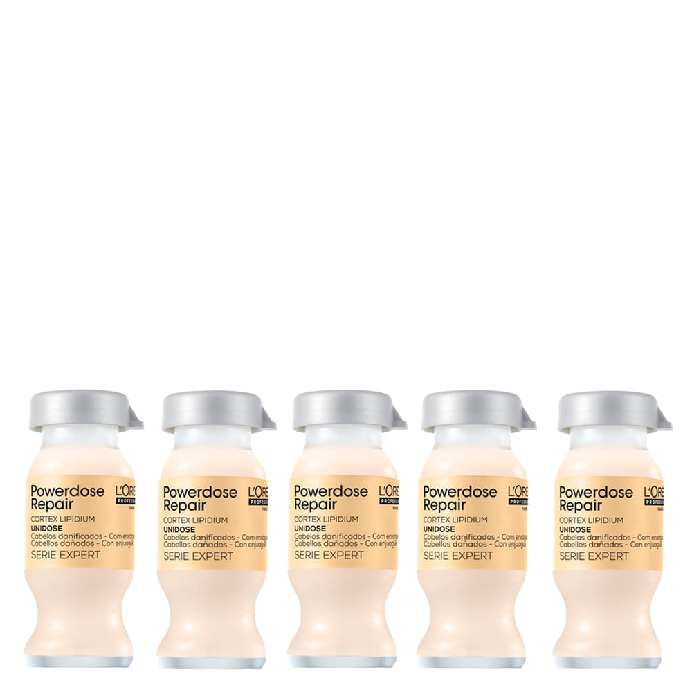 Kit L'oréal Professionnel Serie Expert Absolut Repair Lipidium Powerdose Ampola 10ml  5 Unidades
