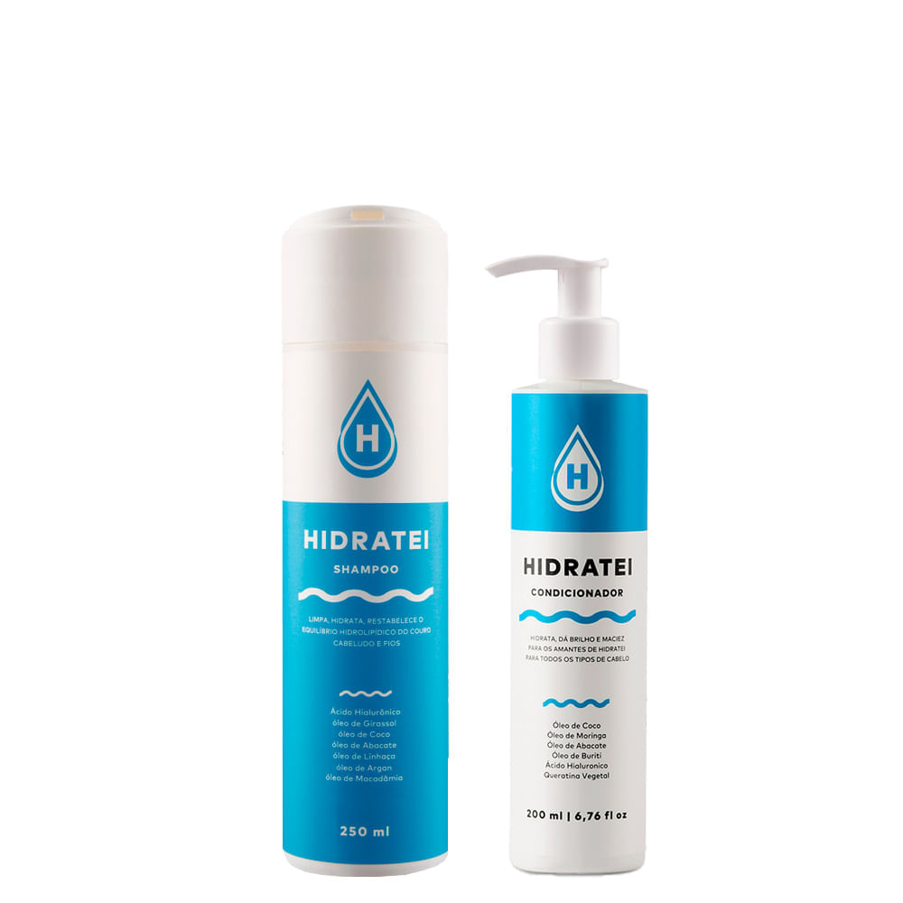 Kit Hidratei Shampoo 250ml + Condicionador Multifuncional 200ml