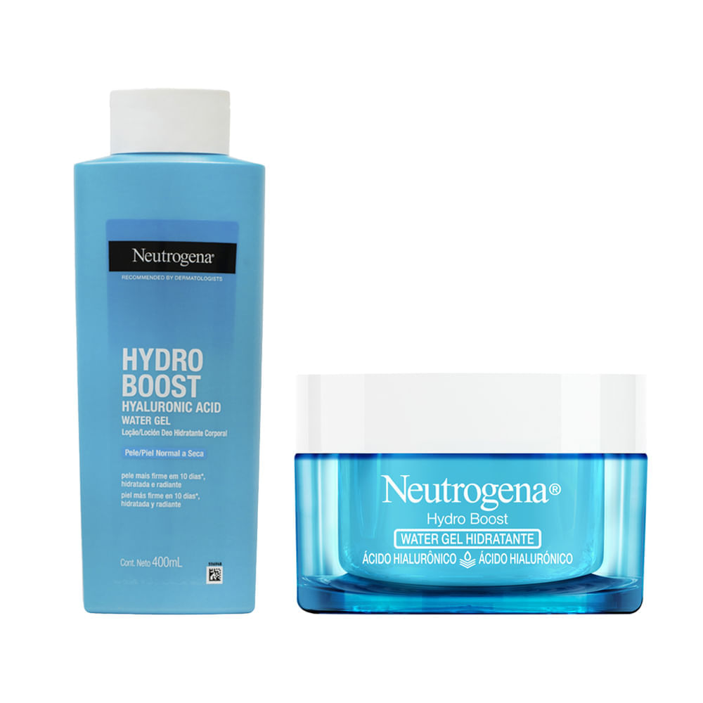 Kit Neutrogena Hydro Boost Hidratante Facial 50g + Gel Hidratante Corporal 400ml
