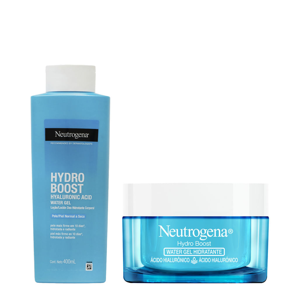 Kit Neutrogena Hydro Boost Hidratante Facial 50g + Gel Hidratante Corporal 400ml