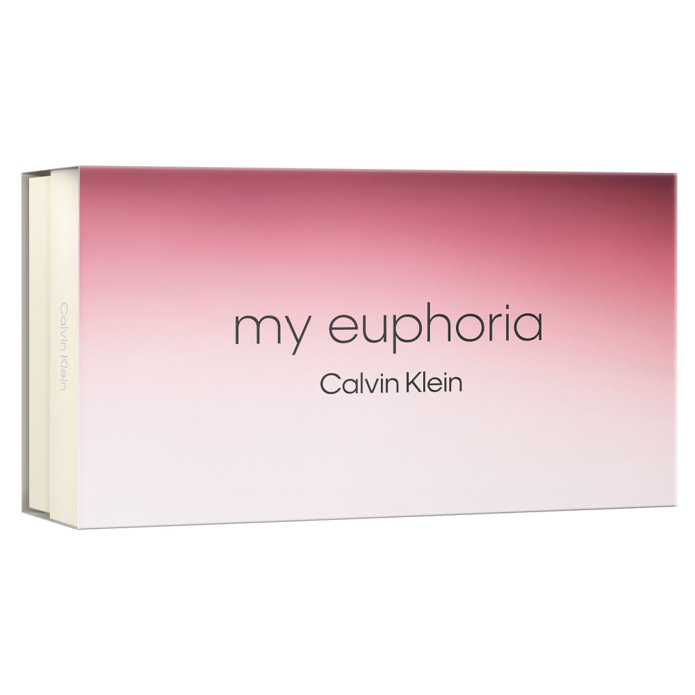 Kit Perfume Calvin Klein My Euphoria Feminino Eau de Parfum 100ml + Loção Corporal 100ml + Mini 10ml