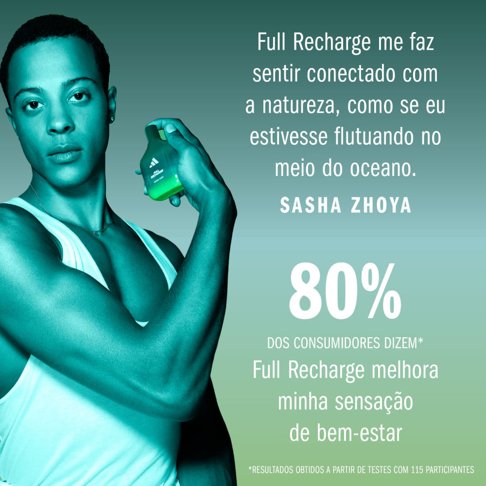 Perfume Adidas Vibes Full Recharge Unissex Eau de Parfum 30 ml