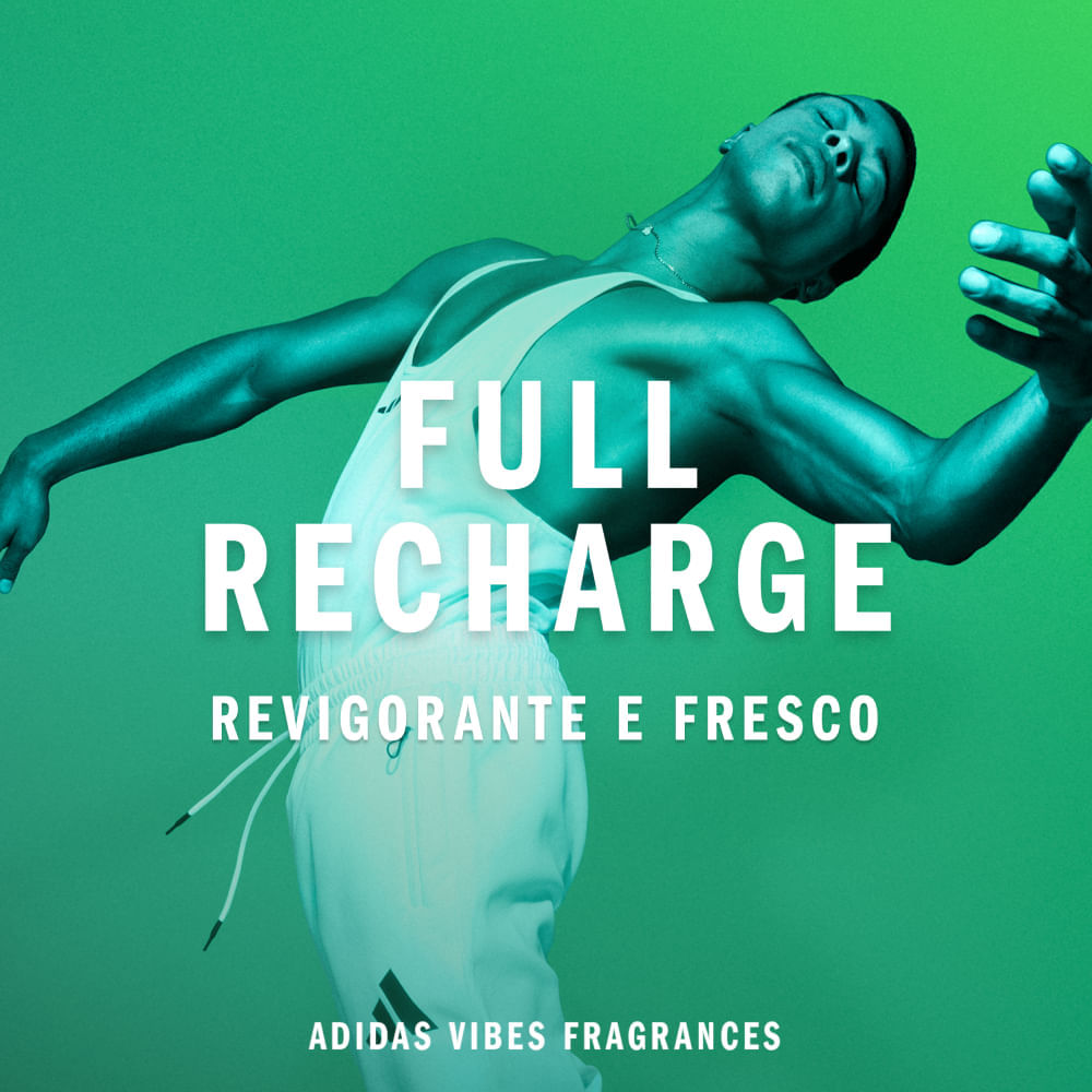 Perfume Adidas Vibes Full Recharge Unissex Eau de Parfum 30 ml