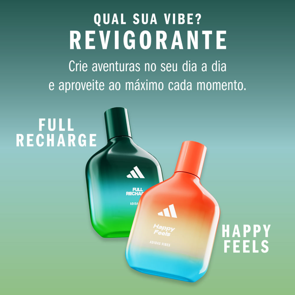 Perfume Adidas Vibes Full Recharge Unissex Eau de Parfum 30 ml