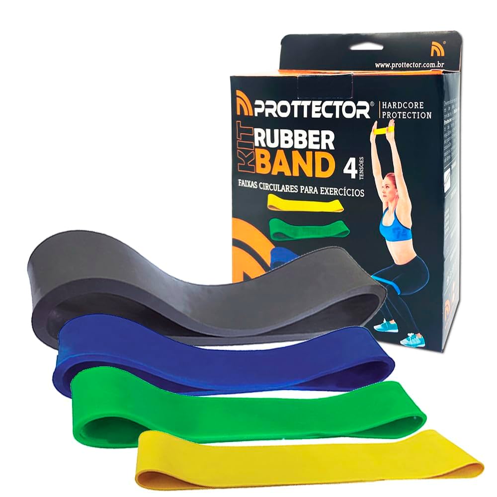 Kit Rubber Band Elástica 4 Tensões Prottector