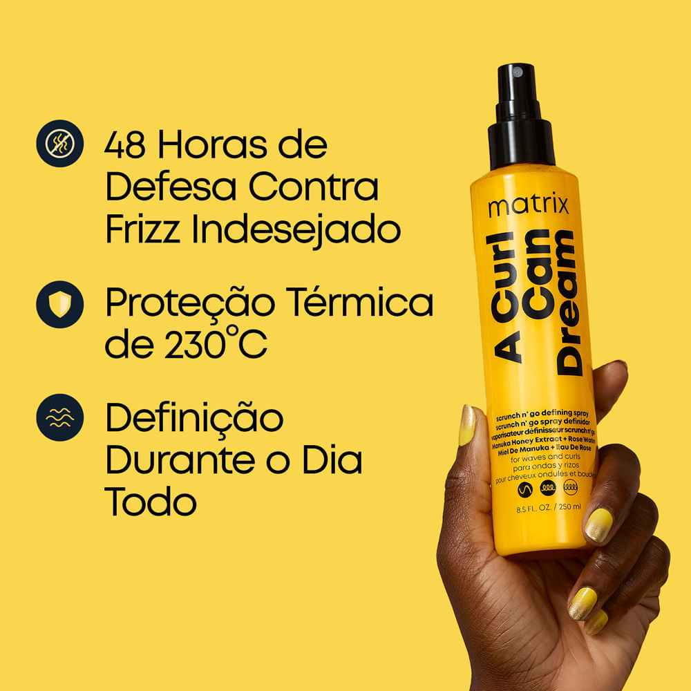 Modelador de Cachos Matrix A Curl Can Dream Em Spray 250ml
