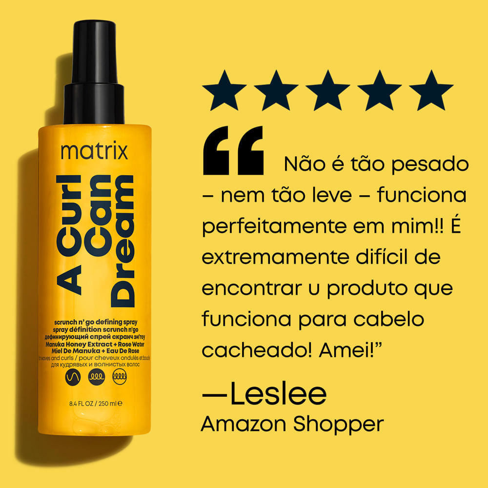 Modelador de Cachos Matrix A Curl Can Dream Em Spray 250ml