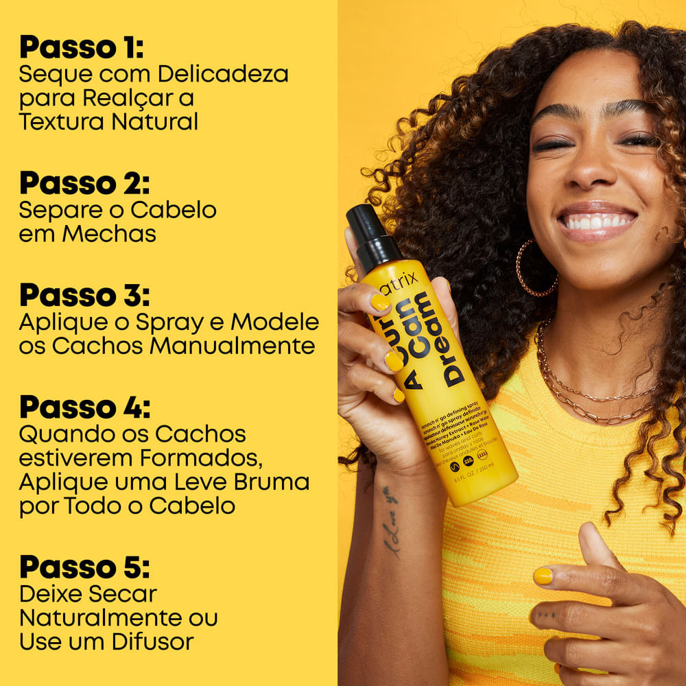 Modelador de Cachos Matrix A Curl Can Dream Em Spray 250ml