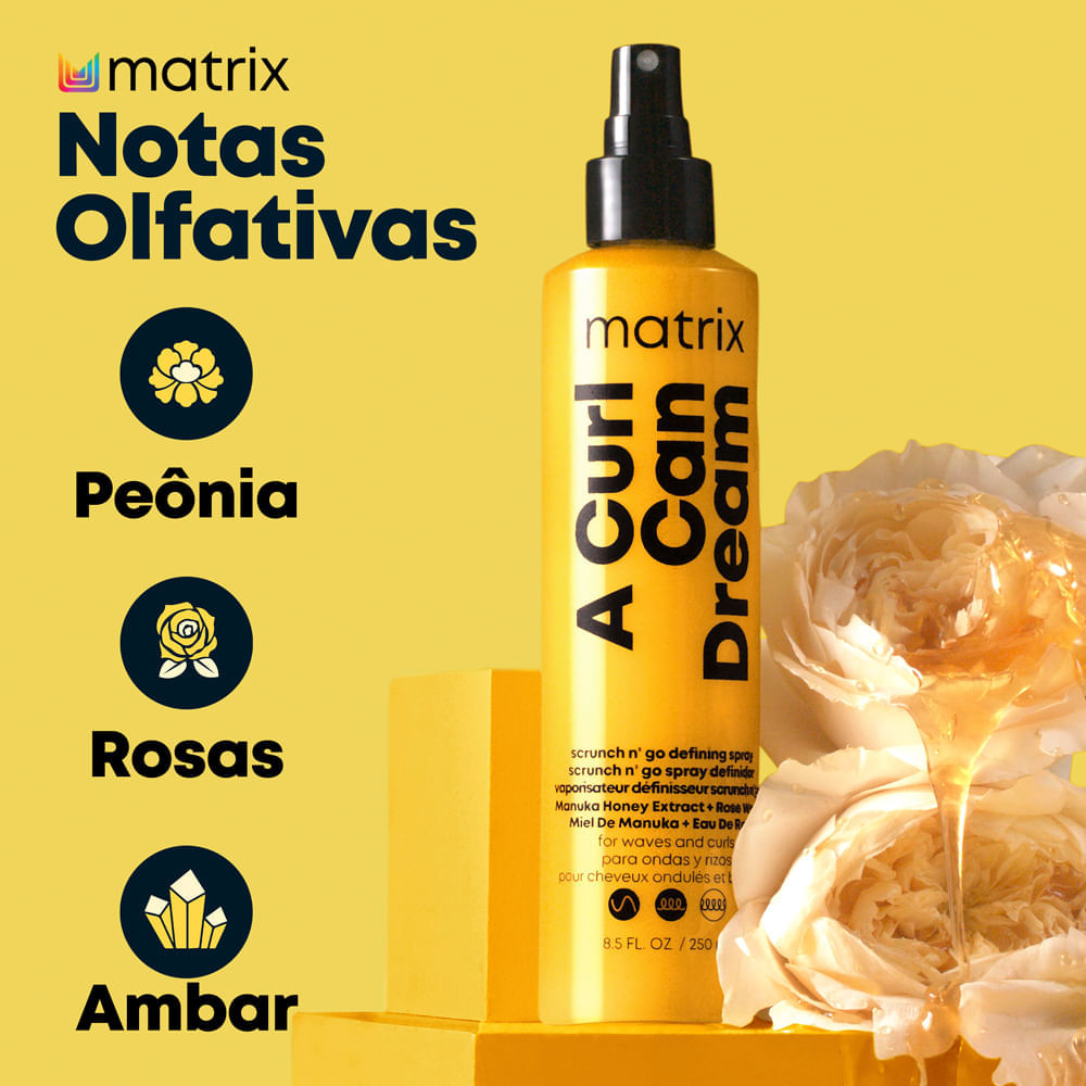 Modelador de Cachos Matrix A Curl Can Dream Em Spray 250ml