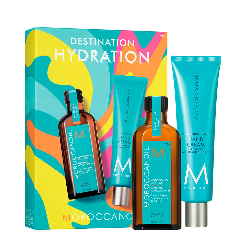 Kit Hydrating Duo Óleo reparador 100ml + Creme para Mãos Moroccanoil