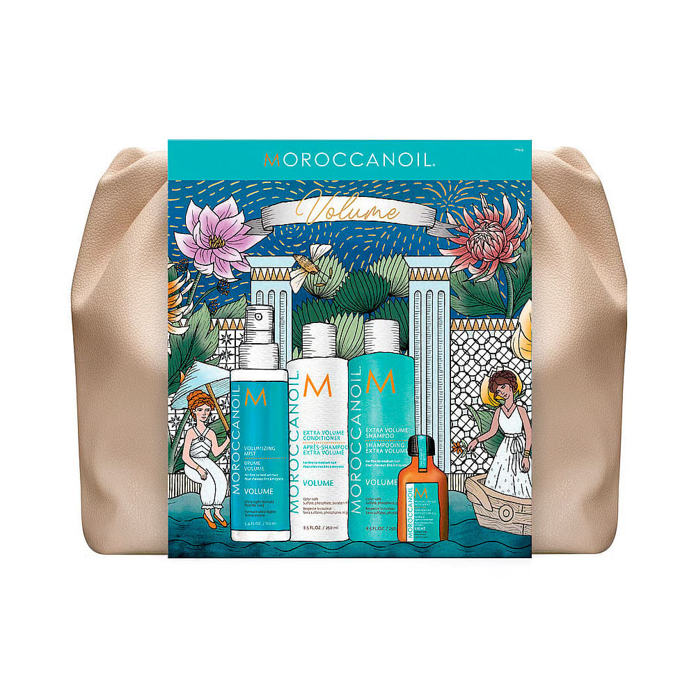 Kit Moroccanoil Shampoo 250ml + Condicionador 250ml + Spray 160ml + Óleo 25ml