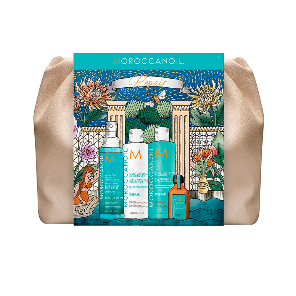 Kit Repair Shampoo e Condicionador + Spray All in One + Oleo de Tratamento Moroccanoil