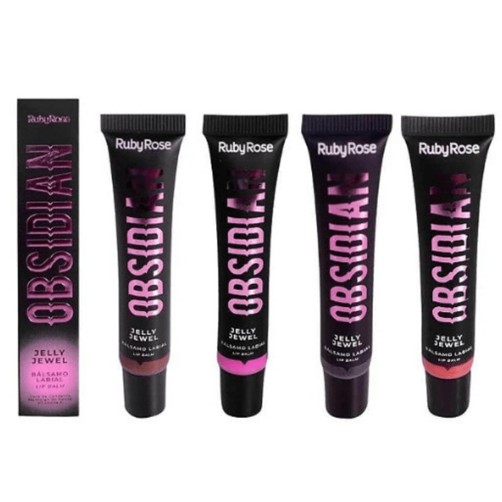 Kit Obsidian Balm Jelly Jewel 4 Cores Ruby Rose