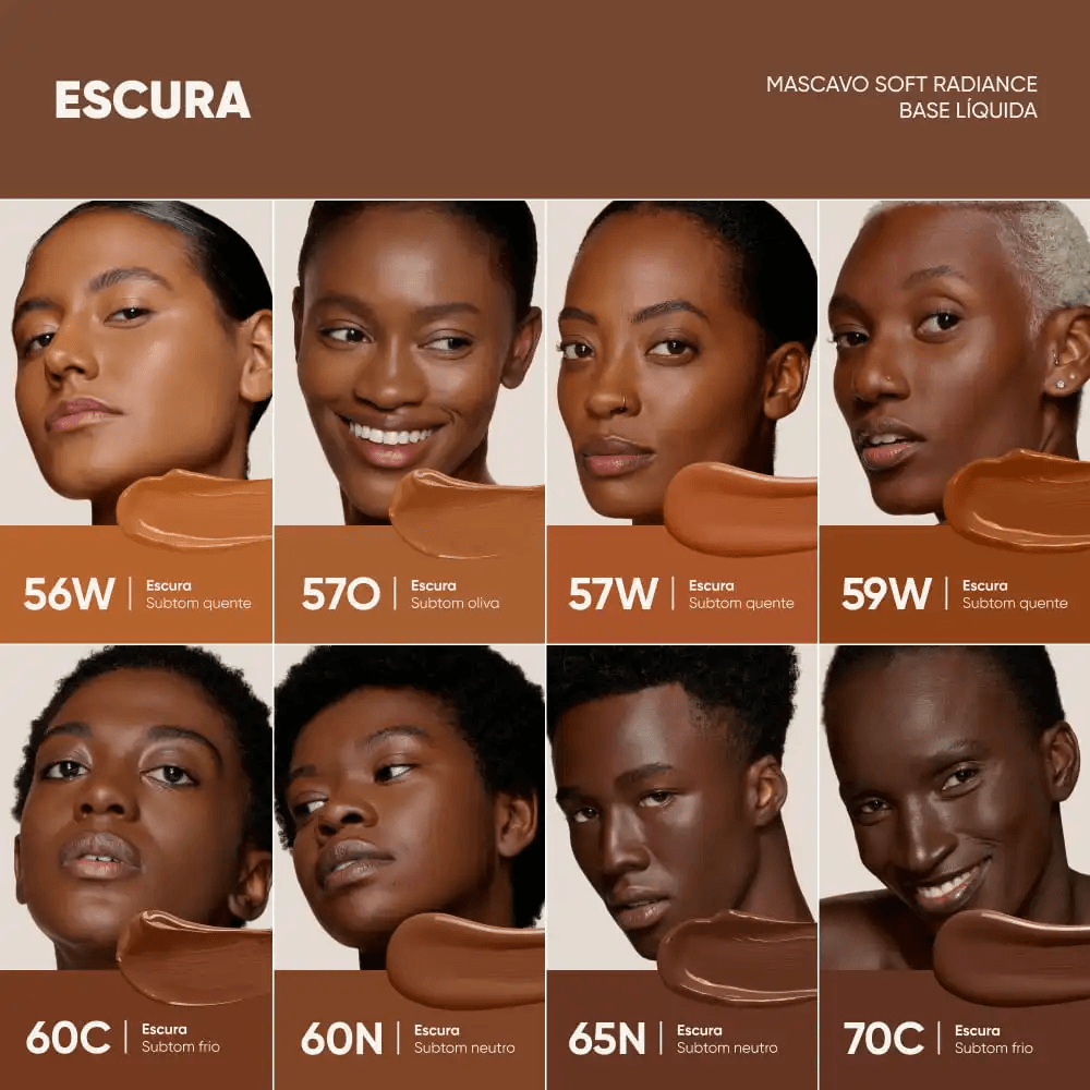 Base Líquida Mascavo Soft Radiance 30ml   Tom 59W