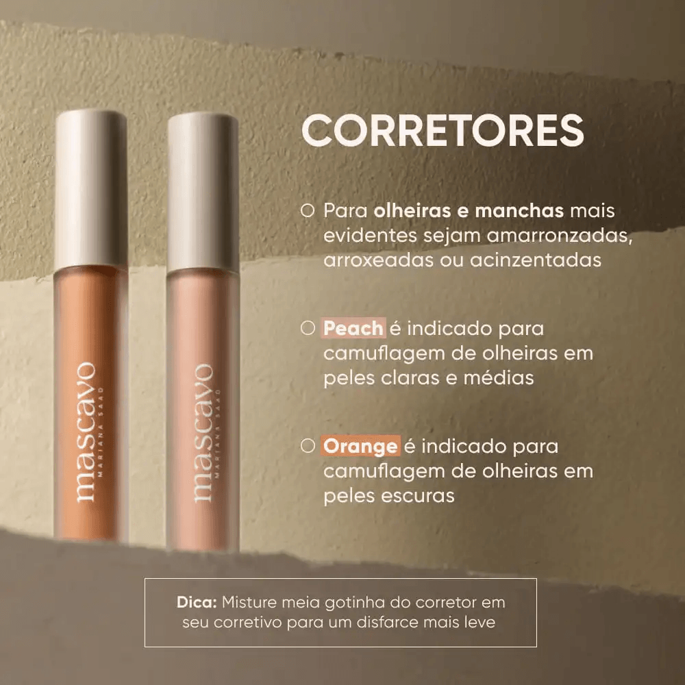 Corretivo Líquido Mascavo Soft Blur 6g   Tom Orange