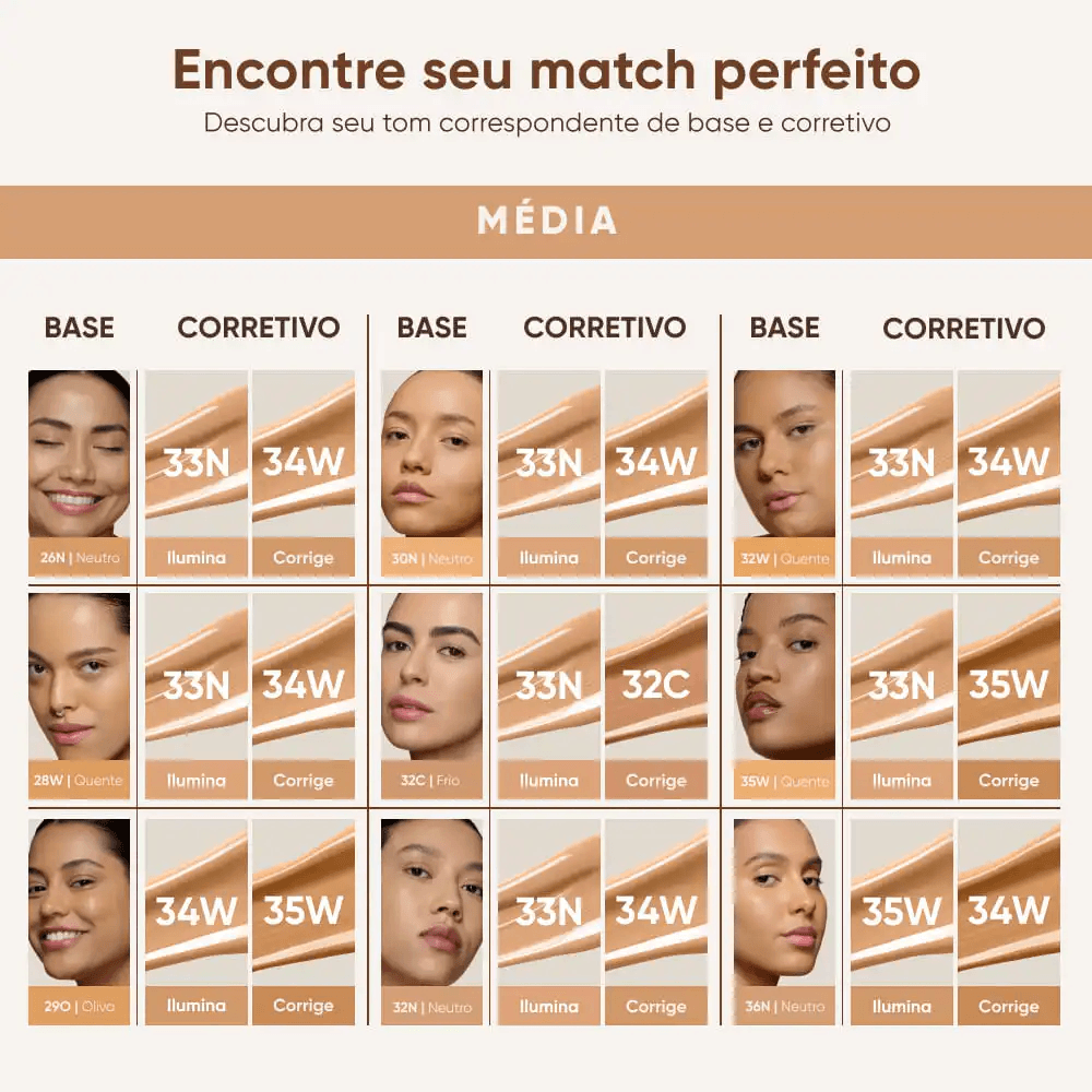 Corretivo Líquido Mascavo Soft Blur 6g   Tom 39N