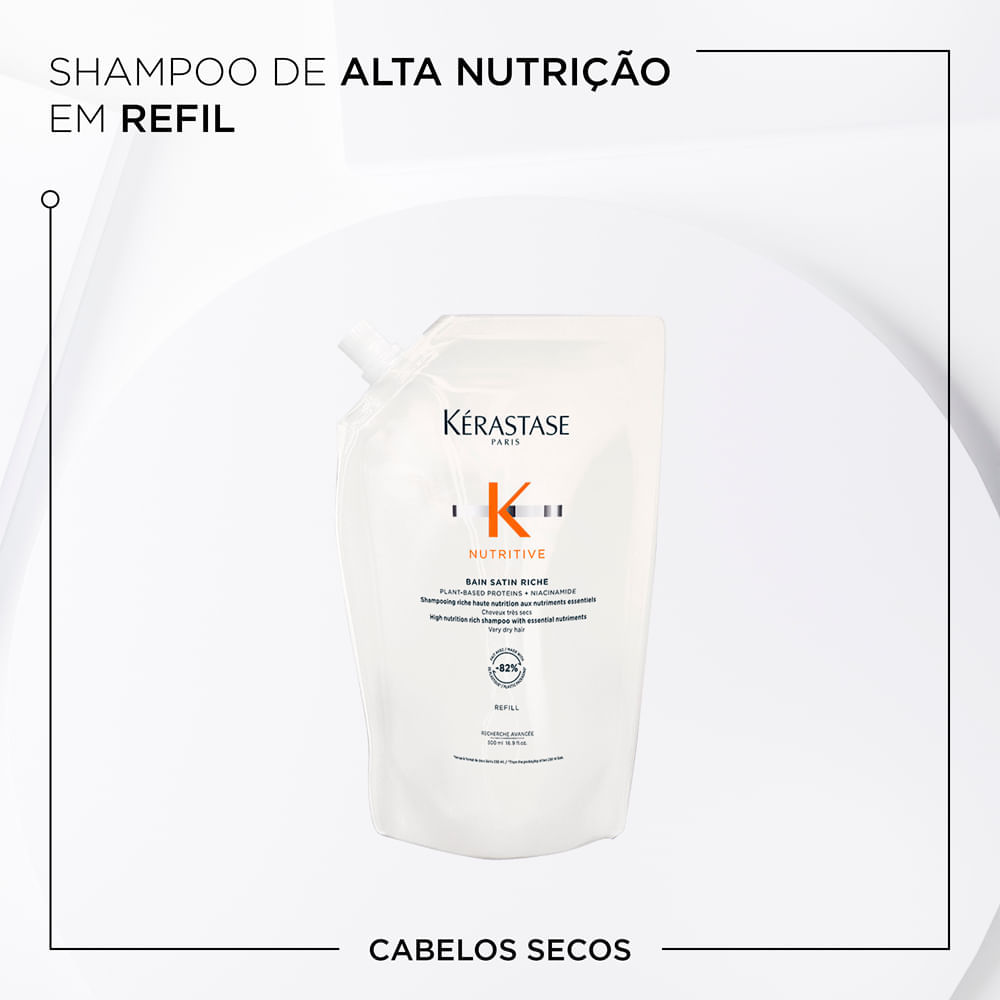 Shampoo Kérastase Nutritive Satin Riche Bain 500ml Refil