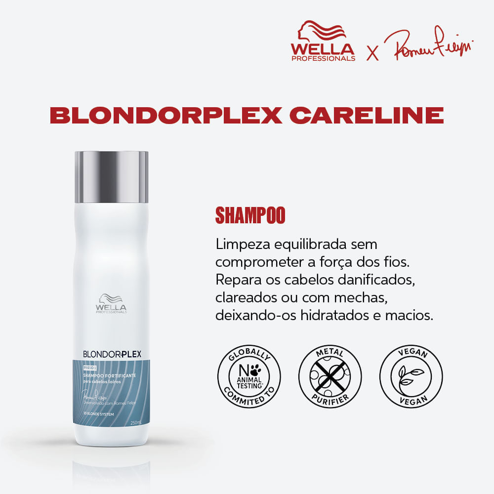 Shampoo Wella Professionals BlondorPlex Fortificante 1000ml