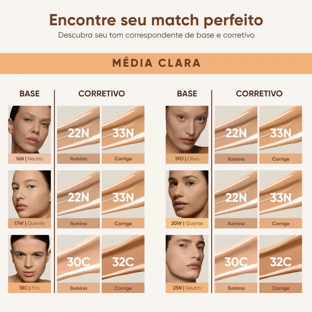 Corretivo Líquido Mascavo Soft Blur 6g   Tom 30C