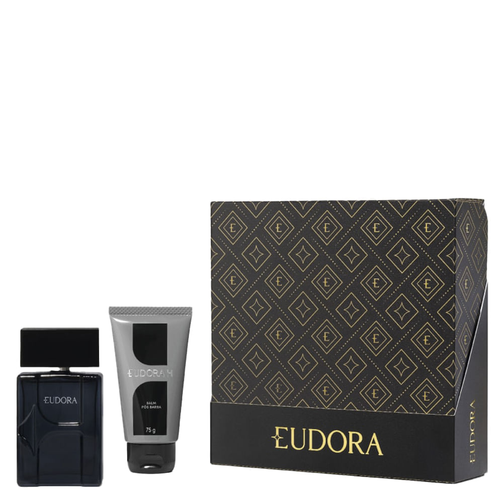 Kit Eudora H Desodorante Colônia Eau De Cologne 100ml + Balm Pós-barba 75g