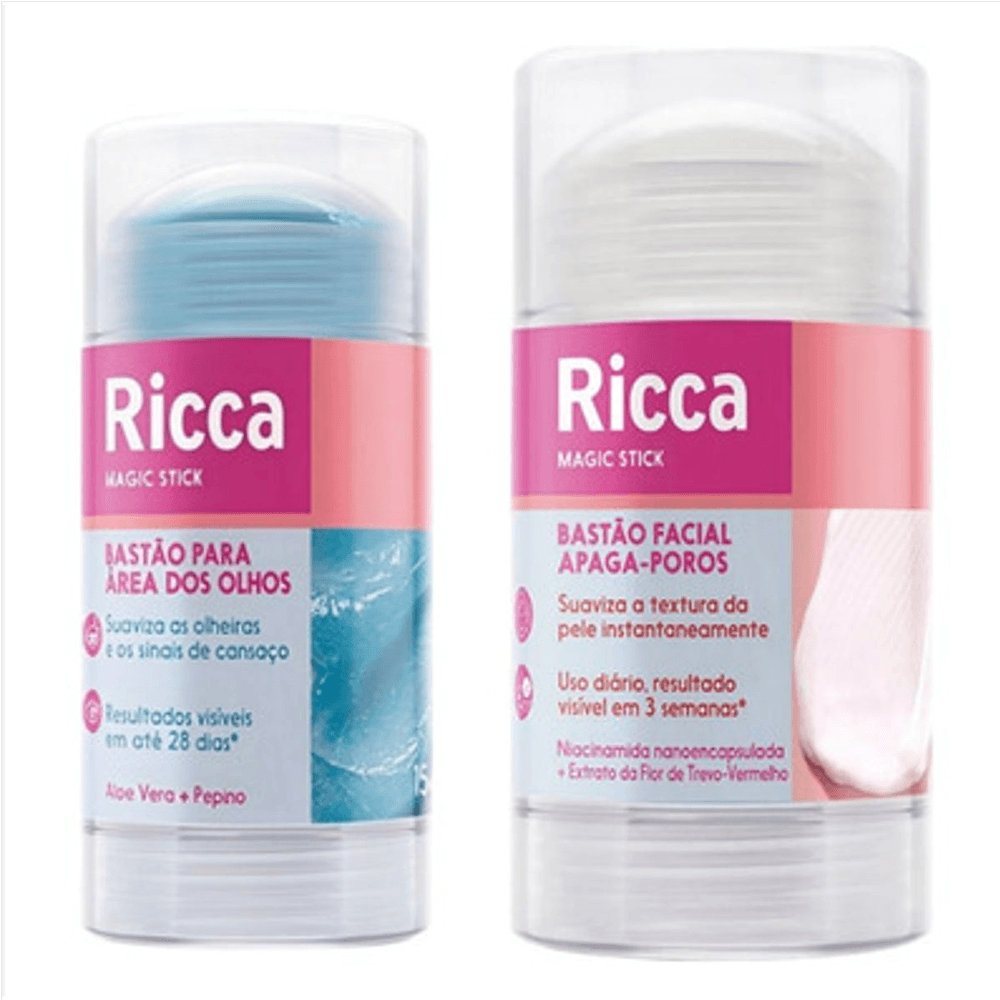 Kit Bastão Apaga Poros + Aréa Dos Olhos Ricca