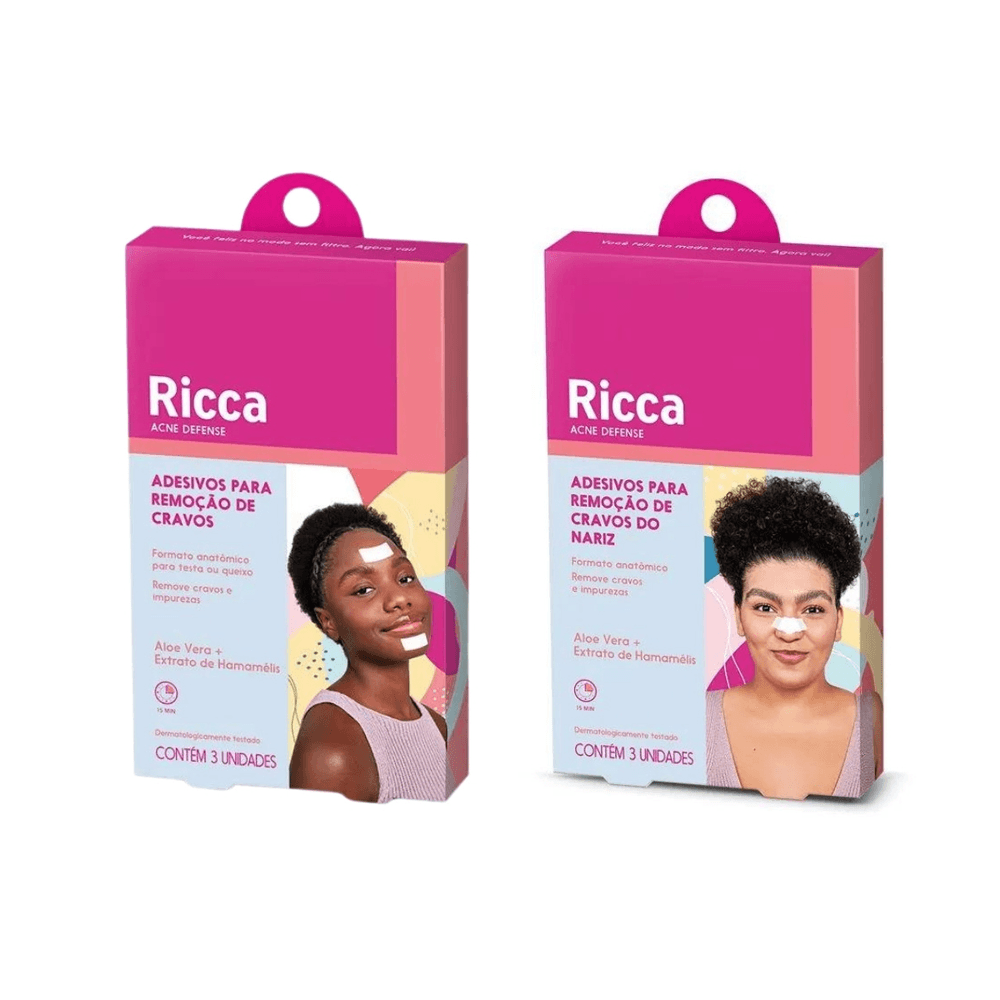 Kit Adesivo Para Retirar Cravos Da Testa E Queixo E Nariz