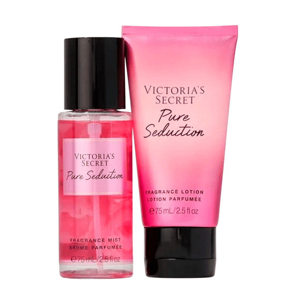 Kit Victoria’s Secret Pure Seduction Body Splash 75ml + Body Lotion 75ml