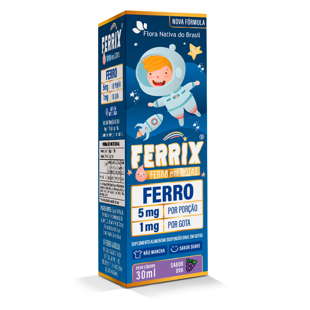 Ferrix Ferro Infantil Uva Flora Nativa 30ml