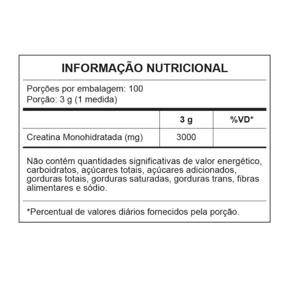 CREATINA MONOHIDRATADA Central Nutrition LATA 300g