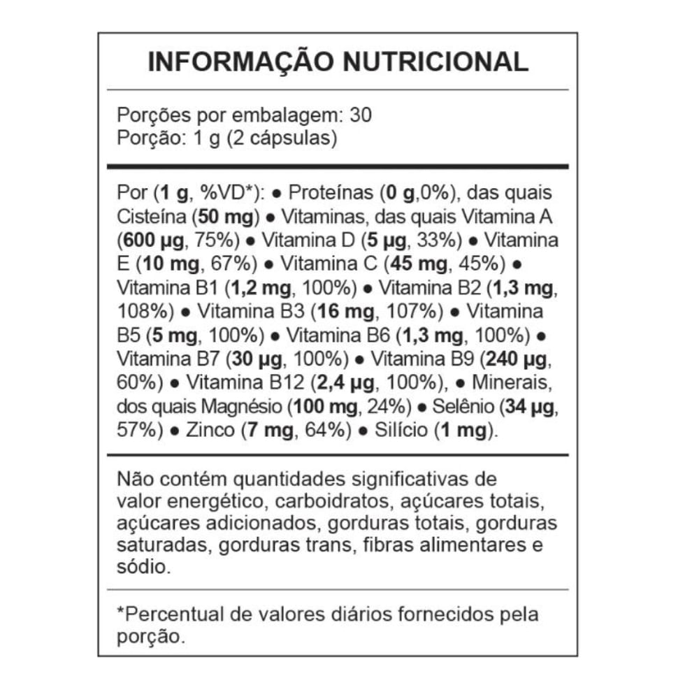 BIOCOLIN HAIR 500MG 60 CAPSULAS