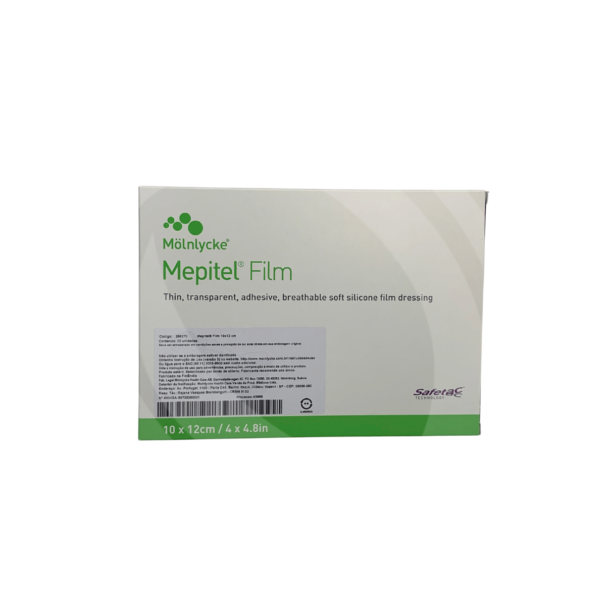 Curativo Pele Sensível Mepitel Film Molnlycke 10×12cm 1 Unidade