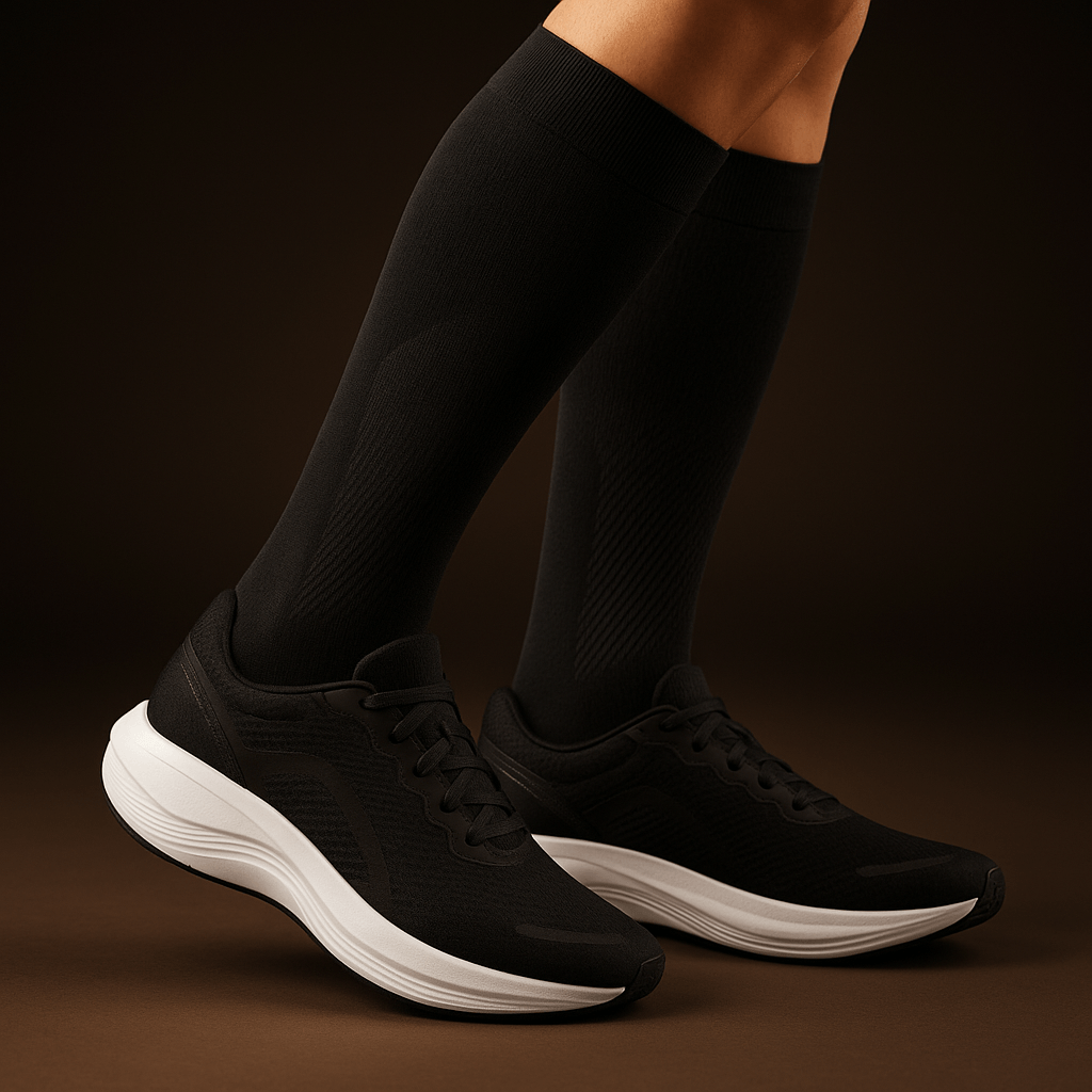 Meia de Compressão 3/4 JOBST Sport 20-30 mmHg Preta TAM M