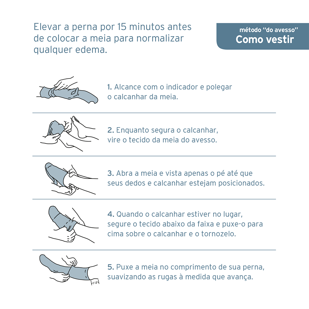 Meia de Compressão 3/4 JOBST® Relief 15-20 mmHg Bege TAM P