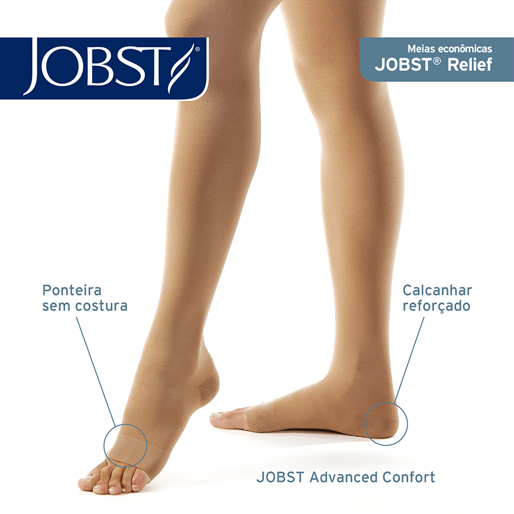 Meia de Compressão 3/4 JOBST® Relief 20-30 mmHg BEGE TAM G