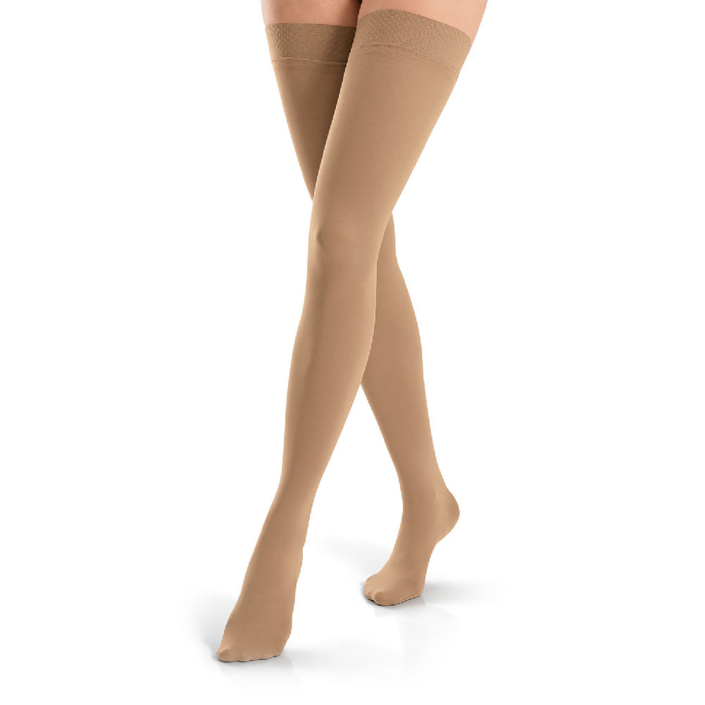 Meia de Compressão 7/8 Opaque 20-30 mmHg Unissex Natural JOBST® Ponteira Fechada TAM GG