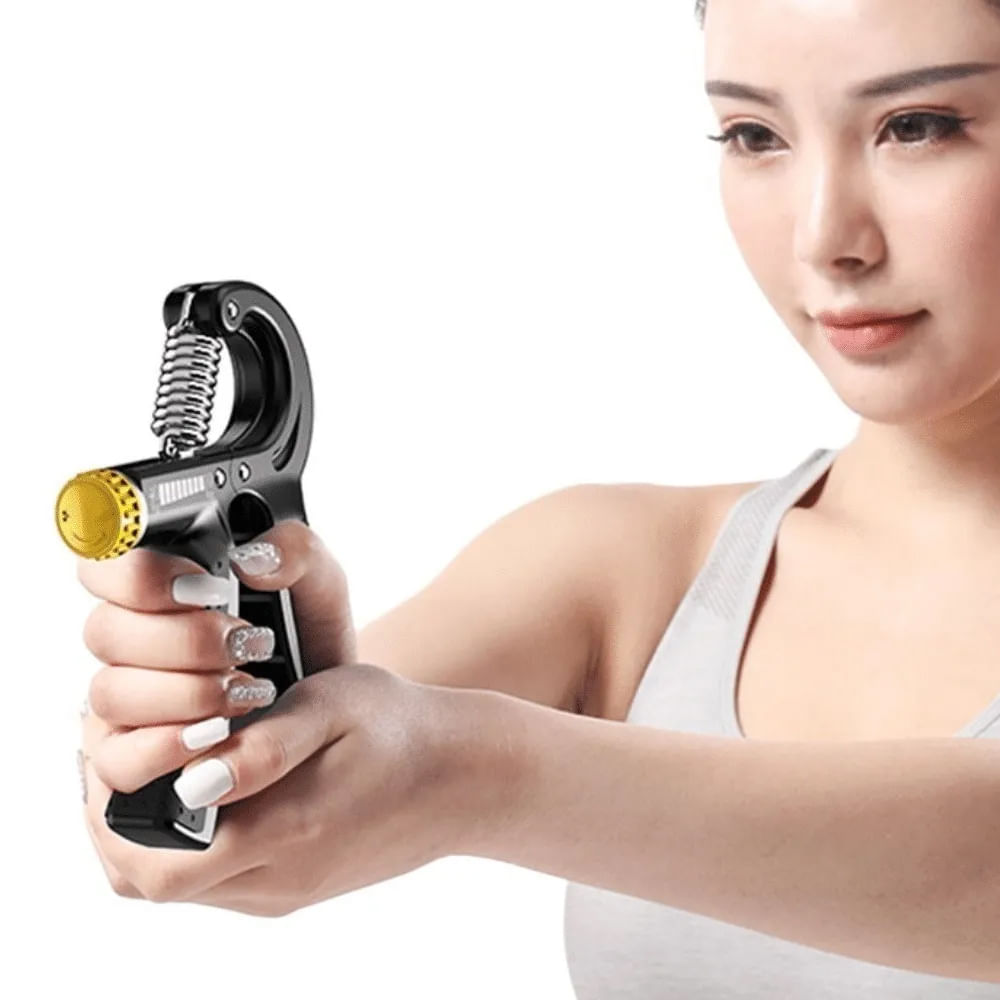 Hand Grip com Mola Ajustável e Regulagem de Peso