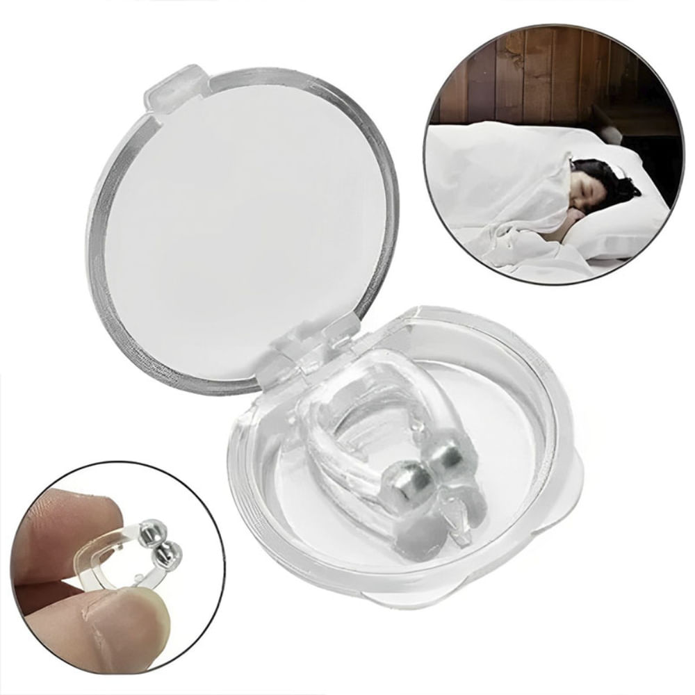 Kit 2 Aparelhos Magnético DK Clip Dilatador Nasal Anti-Ronco Apneia