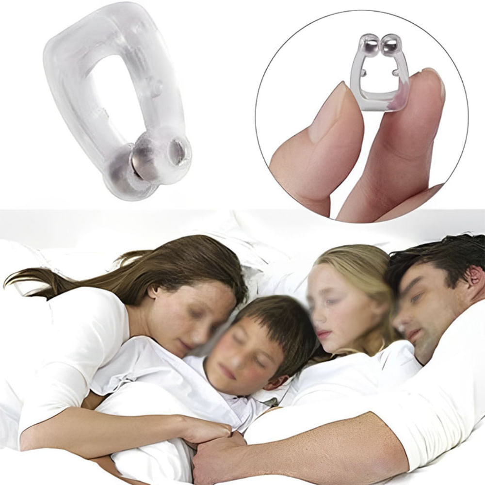 Kit 2 Aparelhos Magnético DK Clip Dilatador Nasal Anti-Ronco Apneia